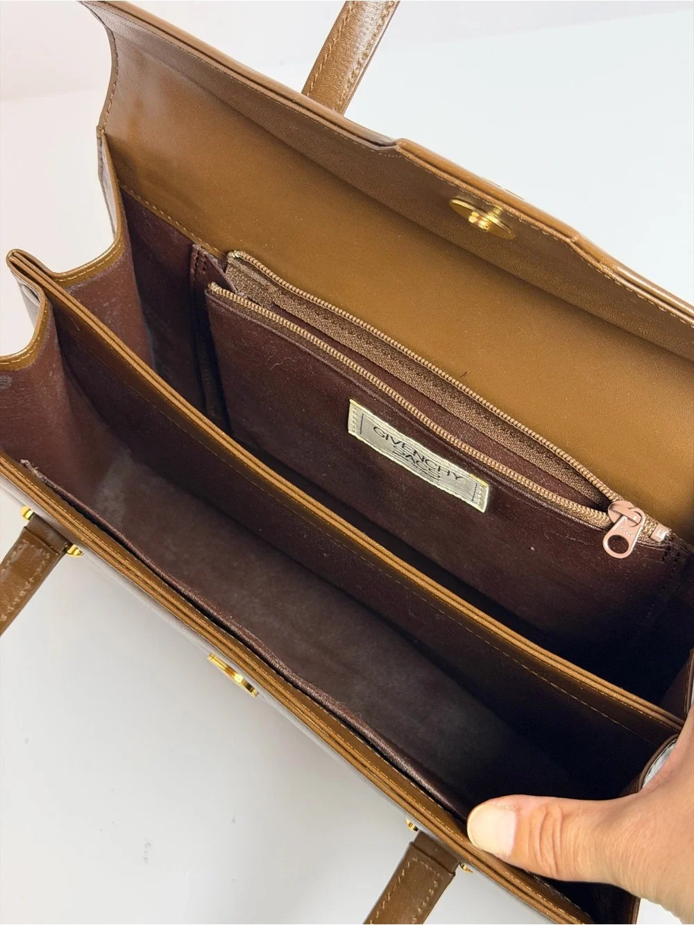 Givenchy Vintage Brown Leather HandBag Satchel